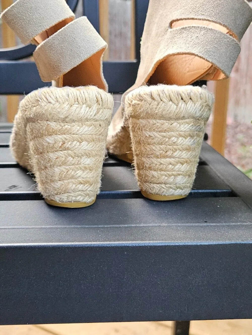 MOND Suede wedges espadrilles Sz 38 EU 7.5 US